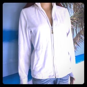 White zip up jacket